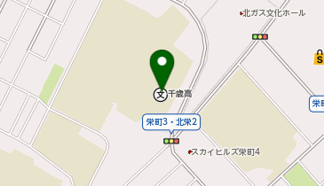 北海道千歳高等学校の地図画像
