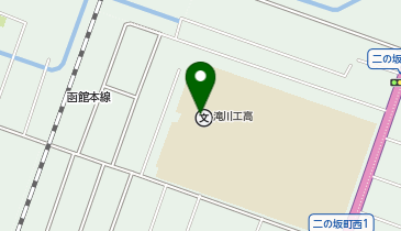 滝川工業高等学校の地図画像