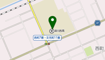 深川西高等学校の地図画像