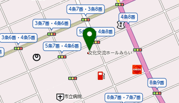 深川市文化交流ホールみ・らいの地図画像
