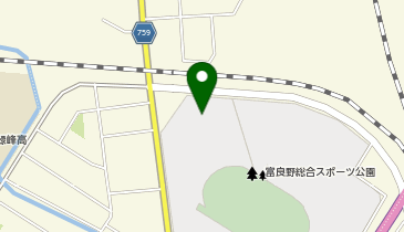 富良野スポーツセンターの地図画像