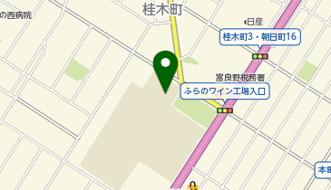 富良野西中学校の地図画像