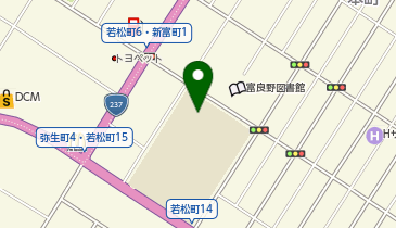 富良野小学校の地図画像