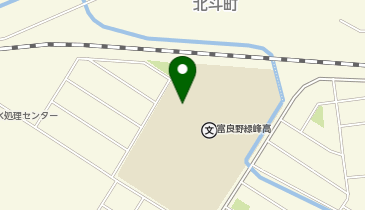 富良野高等学校の地図画像