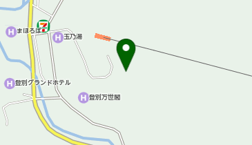 登別温泉ケーブル駐車場の地図画像