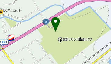 登別ビーチパークの地図画像