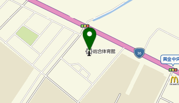 総合体育館の地図画像