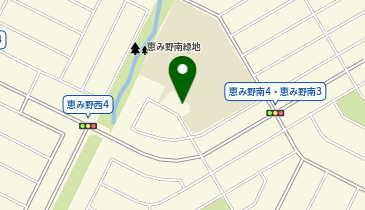 恵み野小学校の地図画像