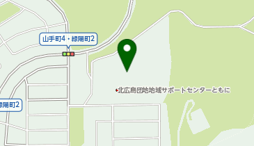 北広島団地地域サポートセンターともに体育館の地図画像