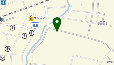 旧当別小学校の地図画像