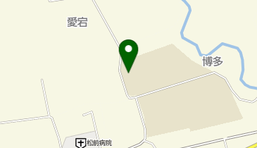 松前中学校体育館の地図画像
