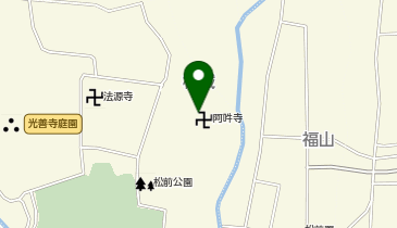 阿吽寺境内の地図画像