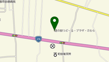 森町つど-る・プラザ・さわらの地図画像