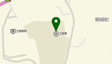 江差高等学校の地図画像
