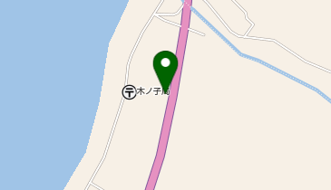 木ノ子郵便局裏山(国道228号)の地図画像