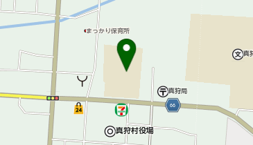 真狩小学校グラウンドの地図画像