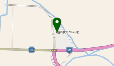 村の駅あかいがわの地図画像