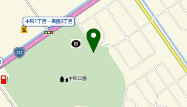 南幌中央公園の地図画像