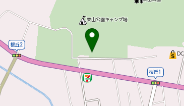 栗山公園の地図画像