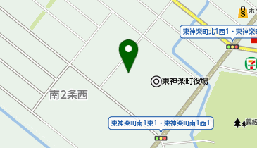 東神楽町図書館の地図画像