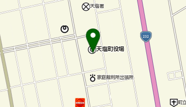 天塩町役場の地図画像