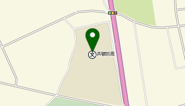 浜頓別高等学校の地図画像