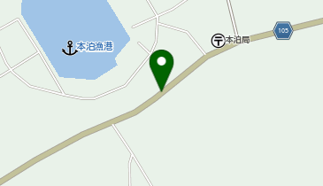 本泊自治会館の地図画像