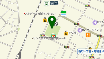 駅前公園の地図画像