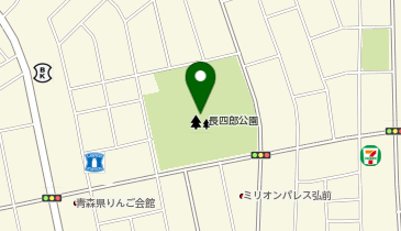長四郎公園の地図画像