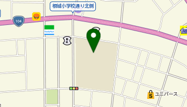 根城小学校の地図画像