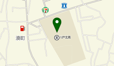県立八戸北高等学校の地図画像