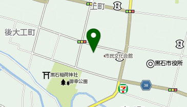 黒石公民館の地図画像