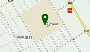 三本木高等学校の地図画像