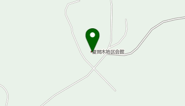 夏間木地区会館の地図画像