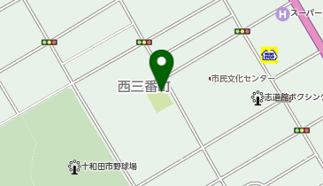 三本木公園の地図画像