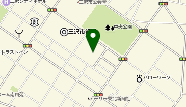 三沢市総合体育館※地震の場合を除く。の地図画像