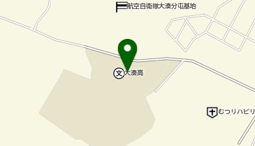 大湊高等学校第1・第2体育館の地図画像