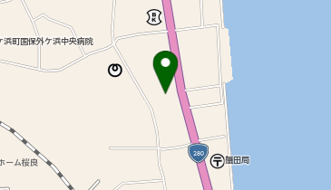 蟹田公民館の地図画像