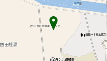 蟹田一本松地区公園の地図画像