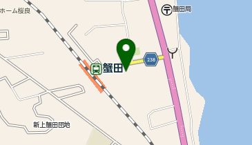 蟹田駅前広場(風の広場)の地図画像