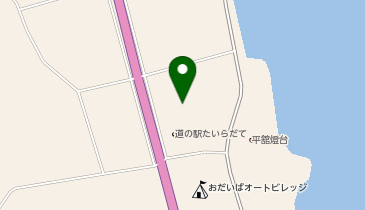 中山間活性化施設(道の駅たいらだて「oh!だいば」)の地図画像