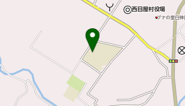 西目屋村小学校体育館の地図画像