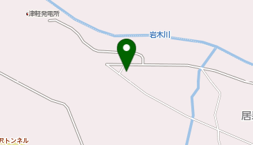 旧津軽ダム工事事務所監督員詰所の地図画像