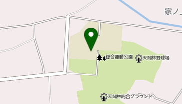 七戸町立天間林中学校体育館の地図画像