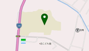 泊小中学校グラウンドの地図画像