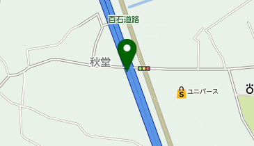 2号百石道路避難階段の地図画像