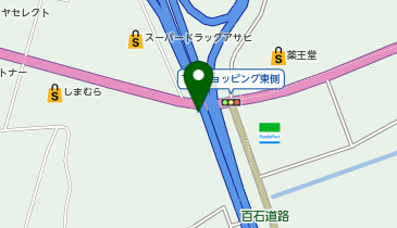 4号百石道路避難階段の地図画像