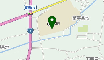百石高等学校の地図画像