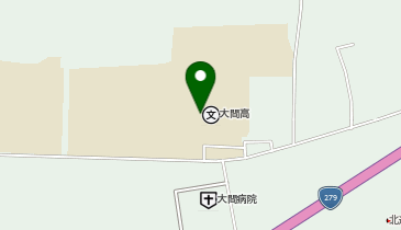 大間高等学校の地図画像