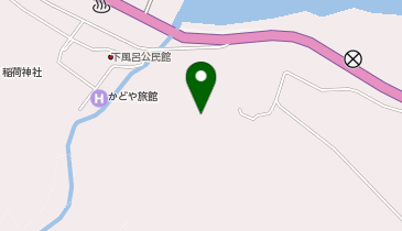 旧下風呂小学校跡地の地図画像